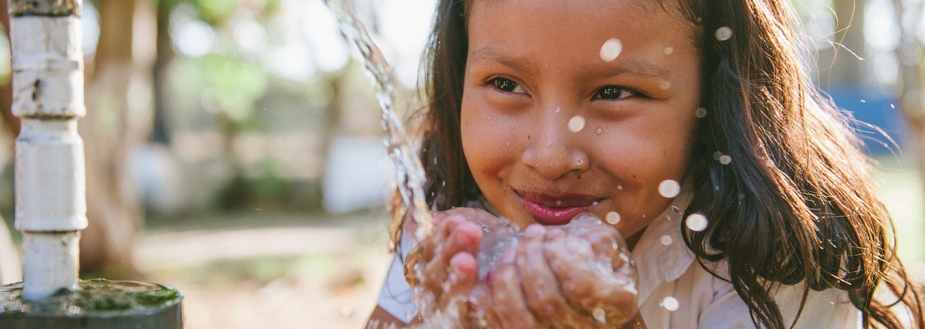 Girl drinking water